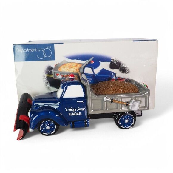 Department 56 Snow Village "Village Service Vehicle- Snow Plow" Ceramic Figurine - Picture 1 of 6